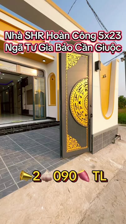 Nhà 5x23m Ngay Ngã 4 Gia Bảo, Cần Giuộc - Sổ Hồng, Giá 2.09 Tỷ