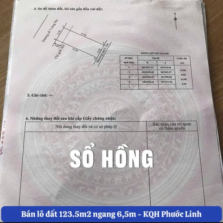Đất Nền KQH Phước Linh - Sổ Hồng Sẵn, Liền Kề Ga Cao Tốc Phú Mỹ