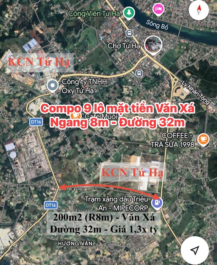 Bán Gấp 9 Lô Đất Vàng 200m² Đường 32m, Hương Trà - Chỉ 1.3 Tỷ