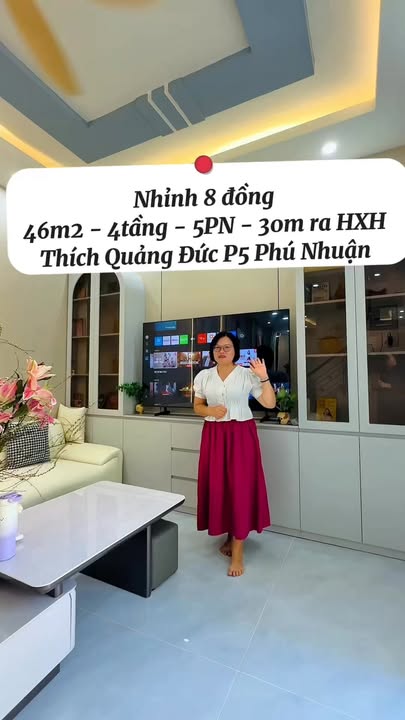 Nhà 46m² Thích Quảng Đức, Phú Nhuận - 4 Tầng, Chỉ 8 Tỷ - Sẵn Sàng Ở Ngay