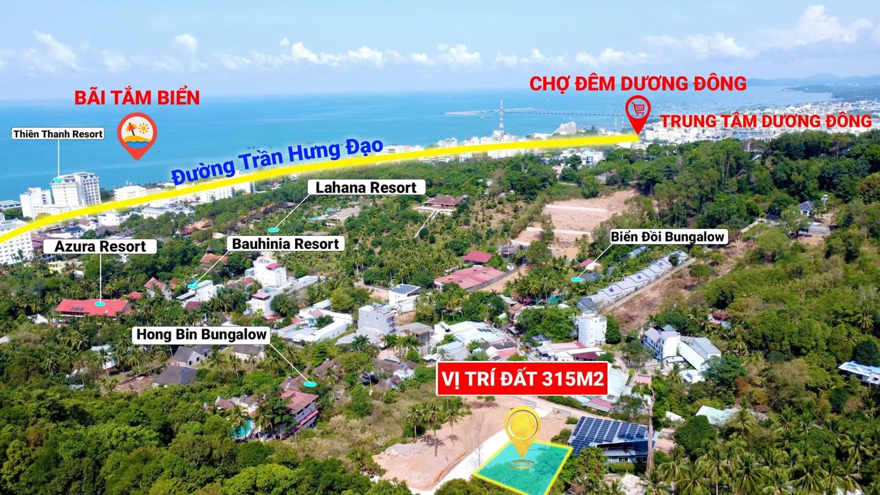Đất Vàng Phú Quốc - Mặt Tiền Trần Hưng Đạo, View Biển 299m² Giá Đầu Tư