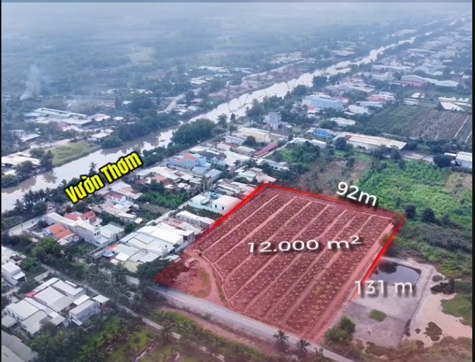 Đất Vườn Thơm Bình Chánh 12.000m² - Sổ Hồng Riêng, Giá 32 Tỷ