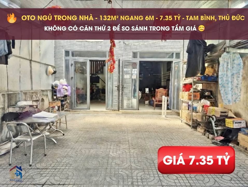 Nhà Tam Bình Thủ Đức 132m² - 7.3 Tỷ - Oto Vào Nhà, Kinh Doanh Tốt