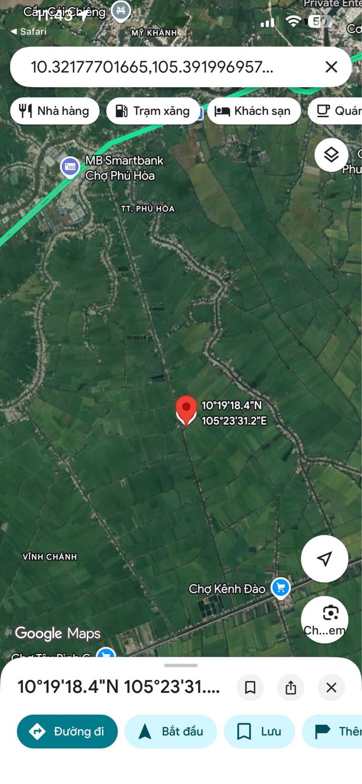 Bán Đất Vườn 9348m² Tỉnh An Giang - Giá Đầu Tư 4.5 Tỷ