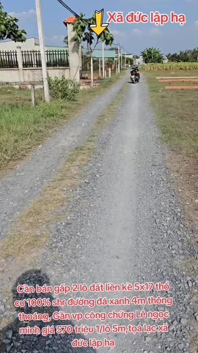 Đất nền Đức Hòa Long An - 85m² Sổ hồng chính chủ, giá 570 triệu
