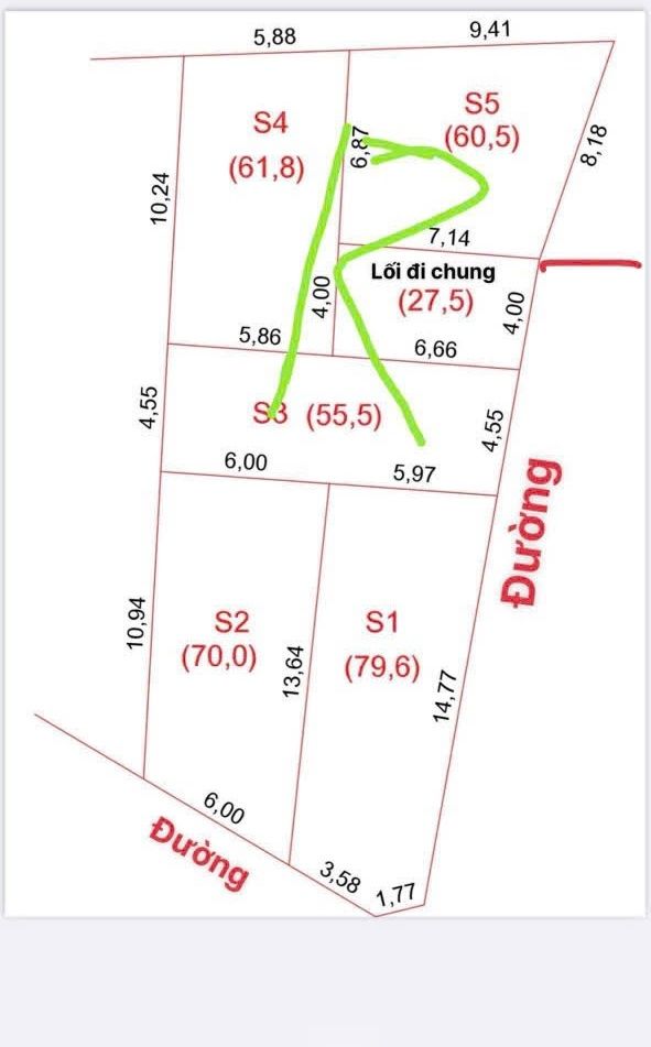 Bán Đất Nền F0 Bến Thủy, TP Vinh - Sổ Đỏ Sẵn Sàng 70m² Giá Tốt