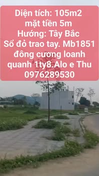 Bán Đất 105m² Đường Công Viên, Phường Đông Cương - Sổ Đỏ Sẵn Sàng