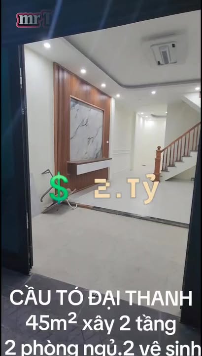 Nhà 45m² 2 Tầng Cầu Tó - Thanh Trì, Giá 2 Tỷ Chính Chủ