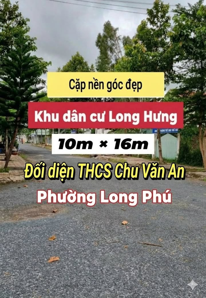 Bán Cặp Nền Góc Long Hưng, An Giang - 160m² Giá 2.35 Tỷ