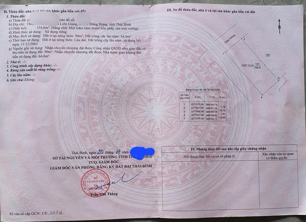 Đất Lô Góc Liên Giang, Khoái Châu: 154m² - 2 Mặt Tiền, Giá Hời 8xx Triệu