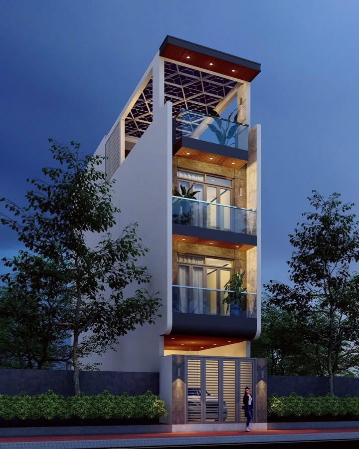 Nhà 4 Tầng Mới Xây, 54m² Mặt Tiền 5m, Phố Hồ Sen, Hải Phòng - 5.98 Tỷ