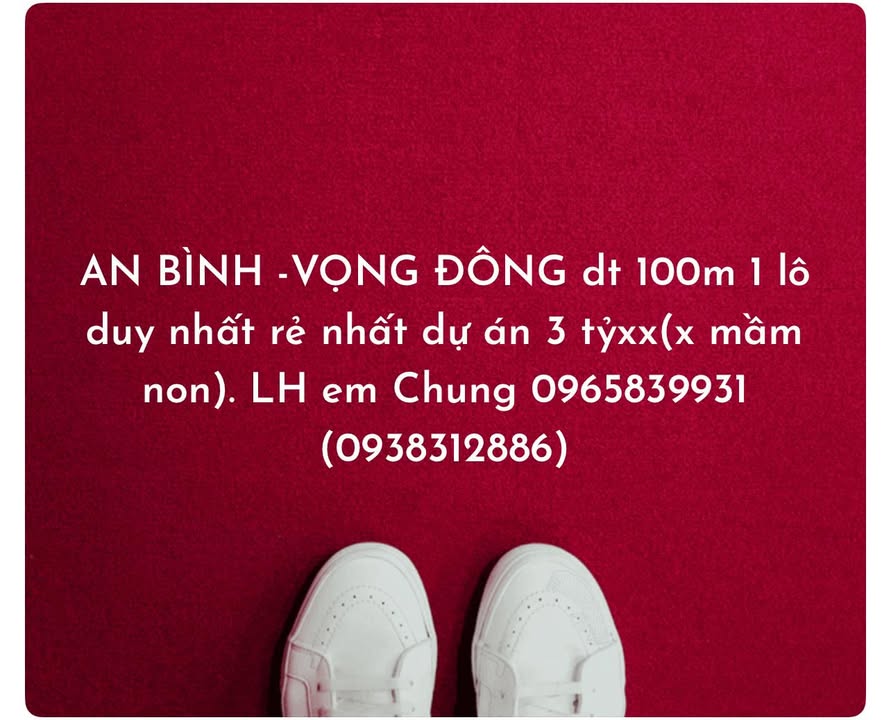 Đất nền An Bình, Long Hồ 100m² - Giá tốt nhất dự án, chỉ từ 3.x tỷ