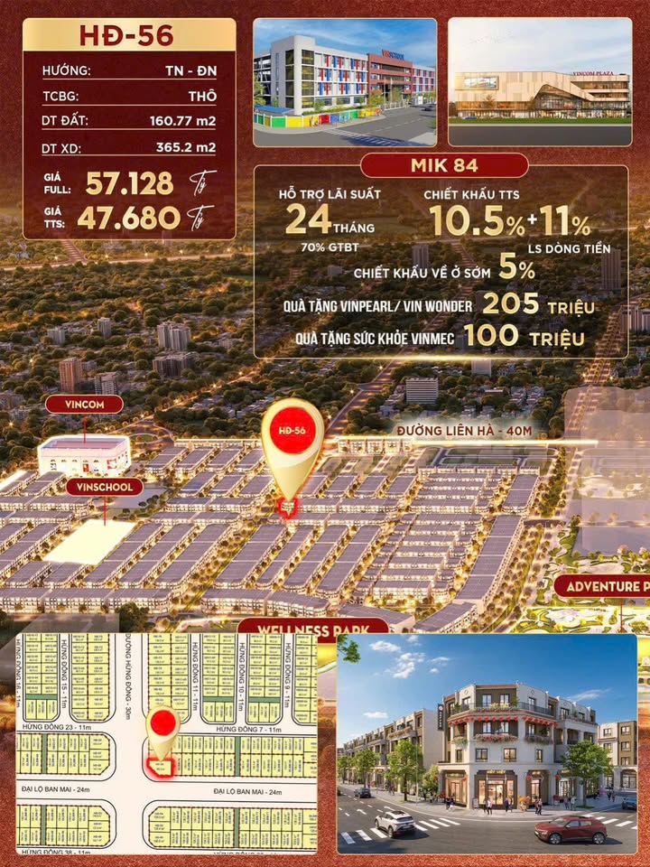Bán Gấp Căn Góc 160.77m² Vinhomes Wonder City, Hải Phòng - Giá Ưu Đãi