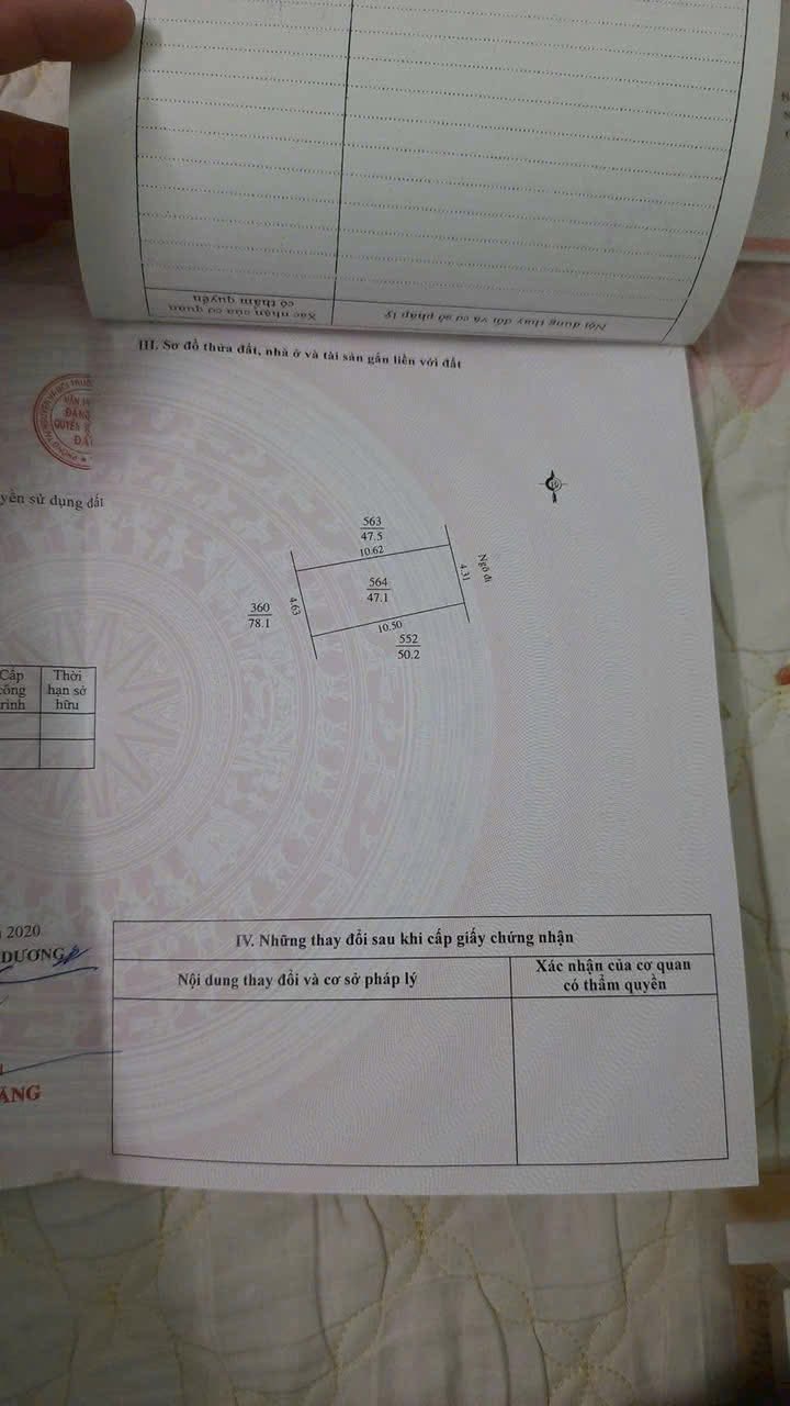 Bán đất Phường Lê Thanh Nghị, Hải Dương - 47.1m2, nở hậu, giá 1 tỷ