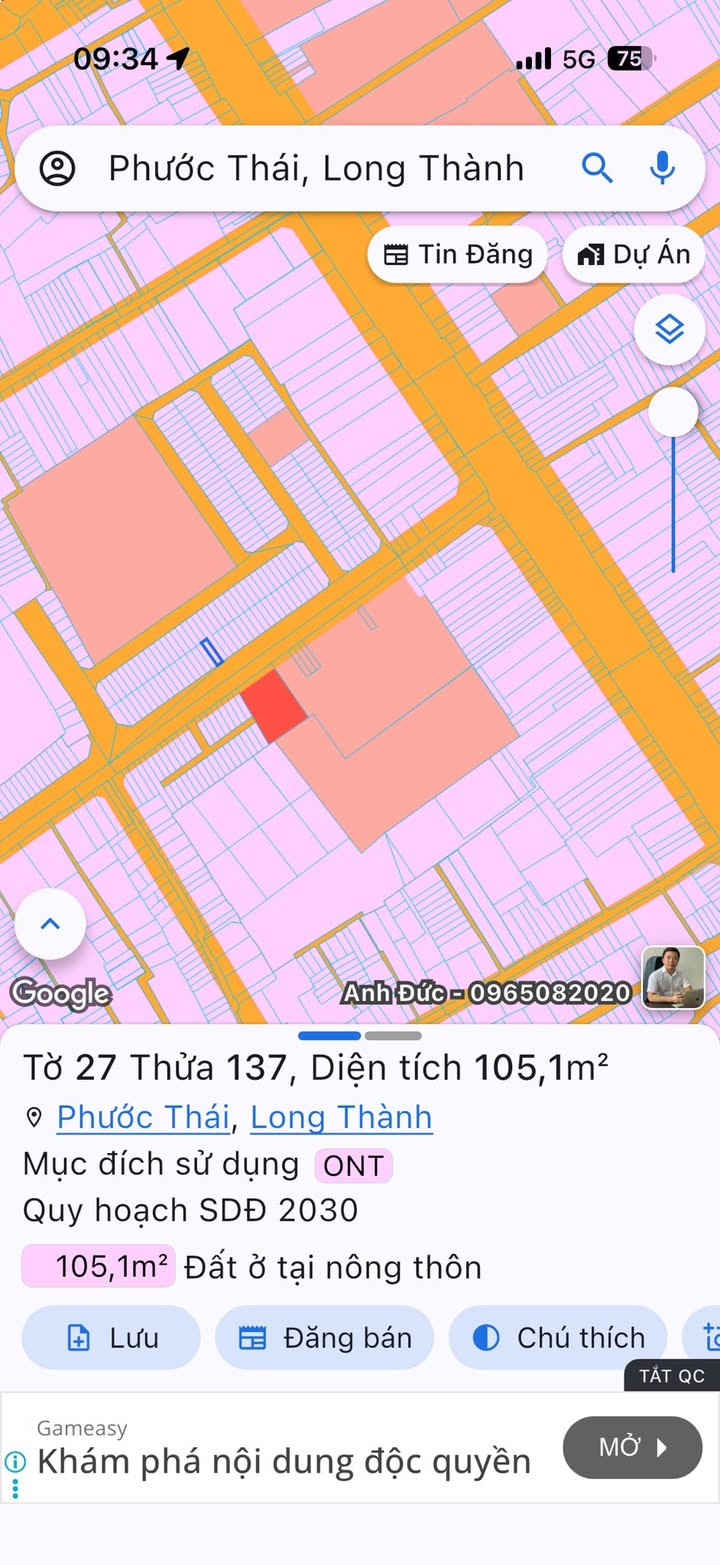 Đất Nền Lô Góc Song Phương Long Thành - 105m² - Giá Đầu Tư 2.x Tỷ