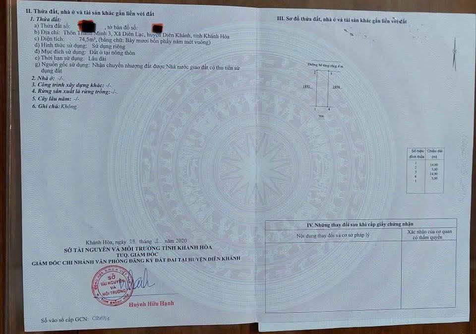 Đất nền Cam Lâm - 74.5m² Giá 740 triệu - Sổ đỏ sẵn sàng