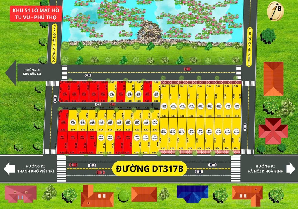 Đất Nền Phượng Vĩ, Cẩm Khê, Phú Thọ - 108m², Sổ Đỏ Chính Chủ