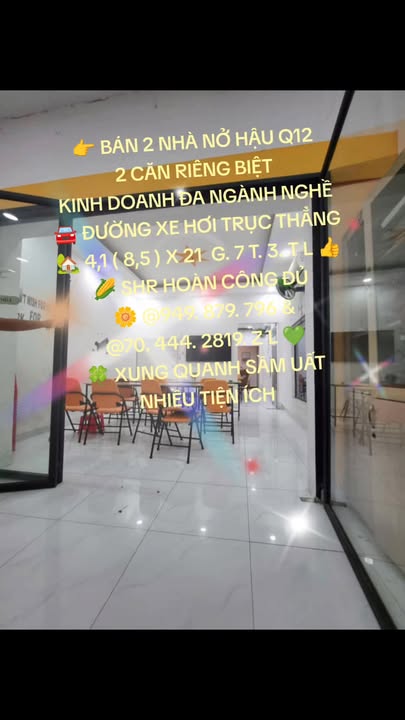 Nhà Mặt Tiền Kinh Doanh Q12 - 178.5m² - 73 Tỷ - Nở Hậu, 2 Mặt Tiền