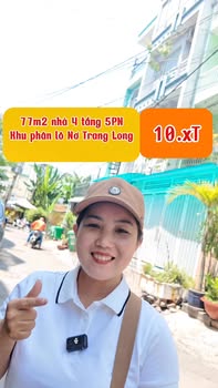 Nhà 76m² Nơ Trang Long, Bình Thạnh - 10.x Tỷ, 4 Tầng, 5PN, Hẻm Xe Tải