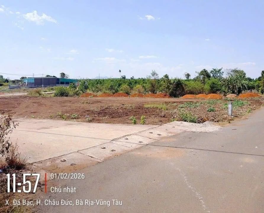 Đất nền Châu Đức 250m² (80m² thổ cư) - Sổ đỏ sẵn, giá 570 triệu