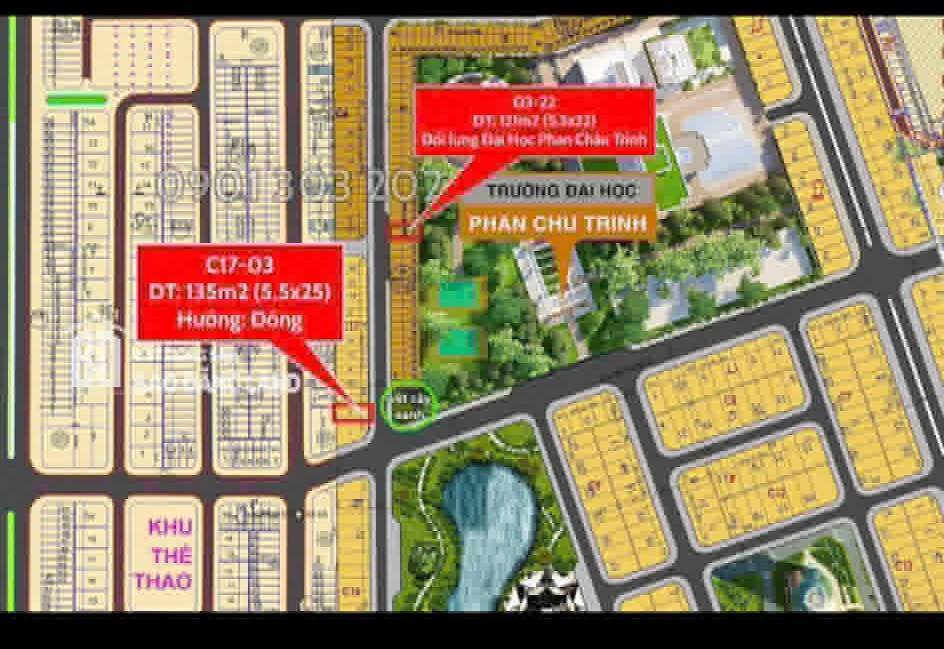 Đất Vàng 135m² Đối Diện Làng Đại Học Đà Nẵng - Giá 5 Tỷ