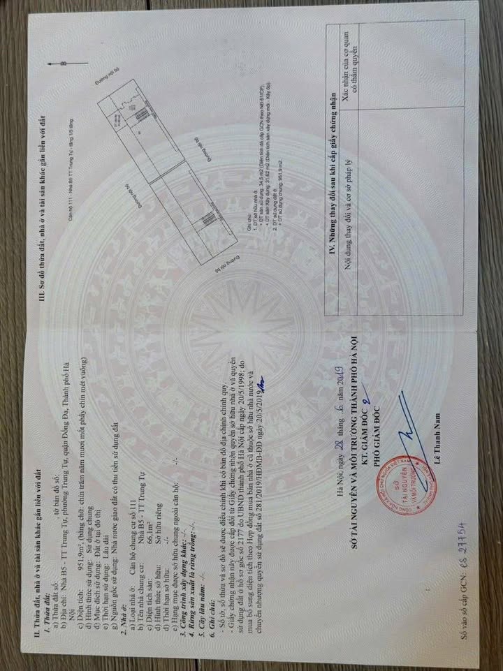 Nhà Chính Chủ Bán Gấp Trung Tự, Đống Đa 66m² Giá 6.5 Tỷ