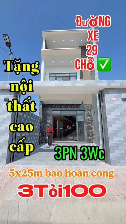 Nhà phố Bình Chánh 125m² - Sổ hồng hoàn công, ô tô đậu cửa