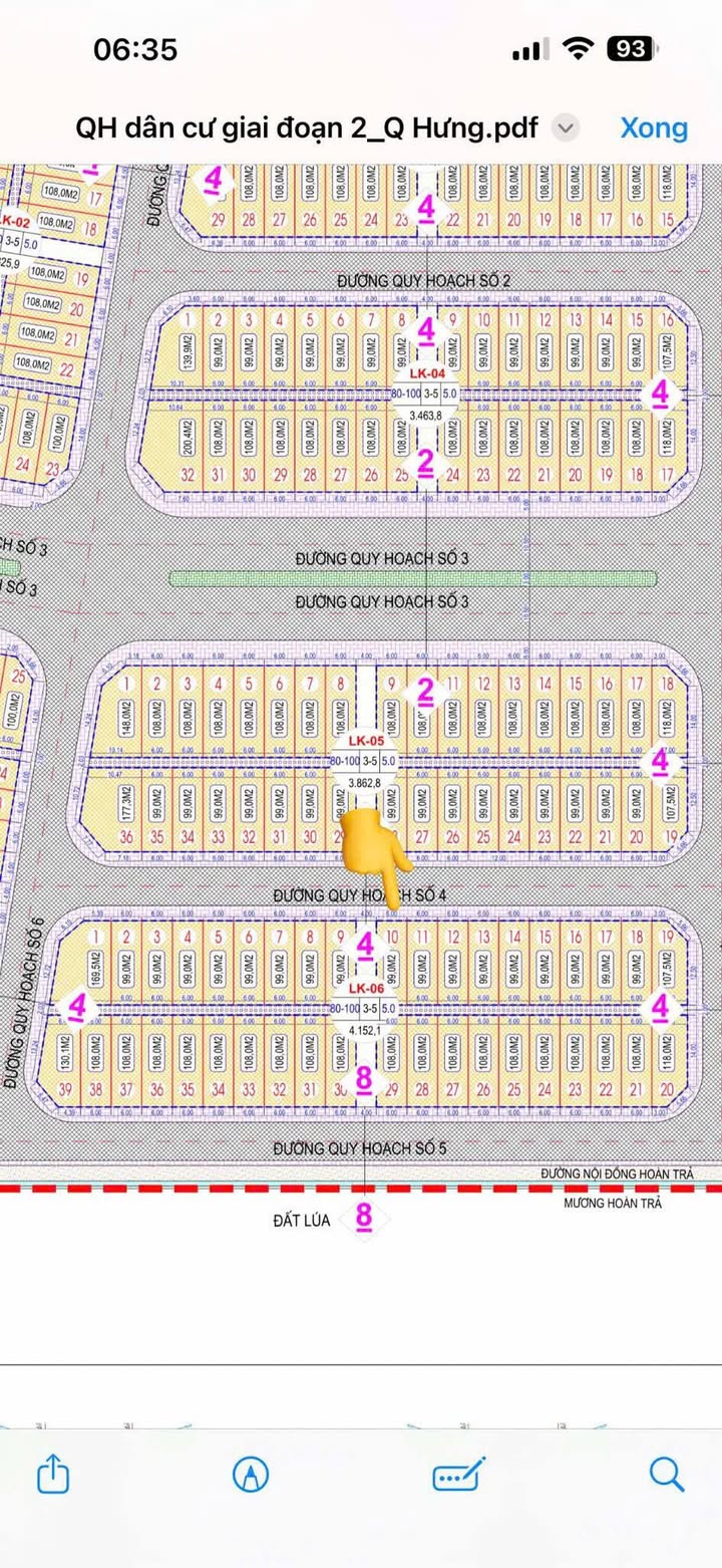 Bán Gấp Townhouse 99m² Hướng Bắc - KDC Quỳnh Hưng 2, Thái Bình