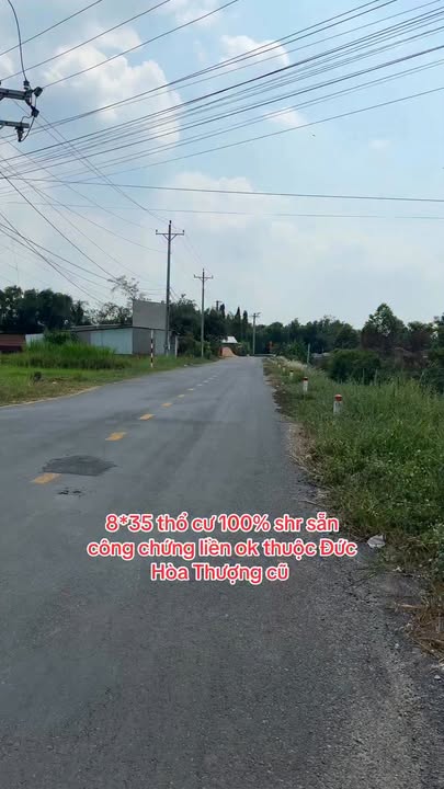 Đất thổ cư 288m² SHR tại Mỹ Hạnh Nam, Đức Hòa - Giá 1.35 tỷ