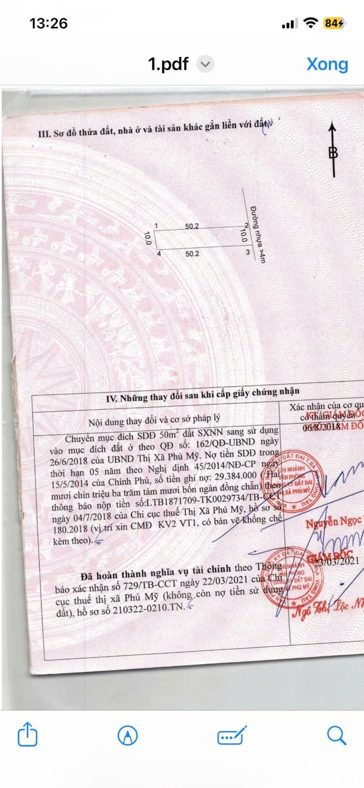 Đất Lô Góc Mặt Tiền Đường Đặng Xuân Bảng, Tân Thành, 500m² - Kinh Doanh Đa Ngành