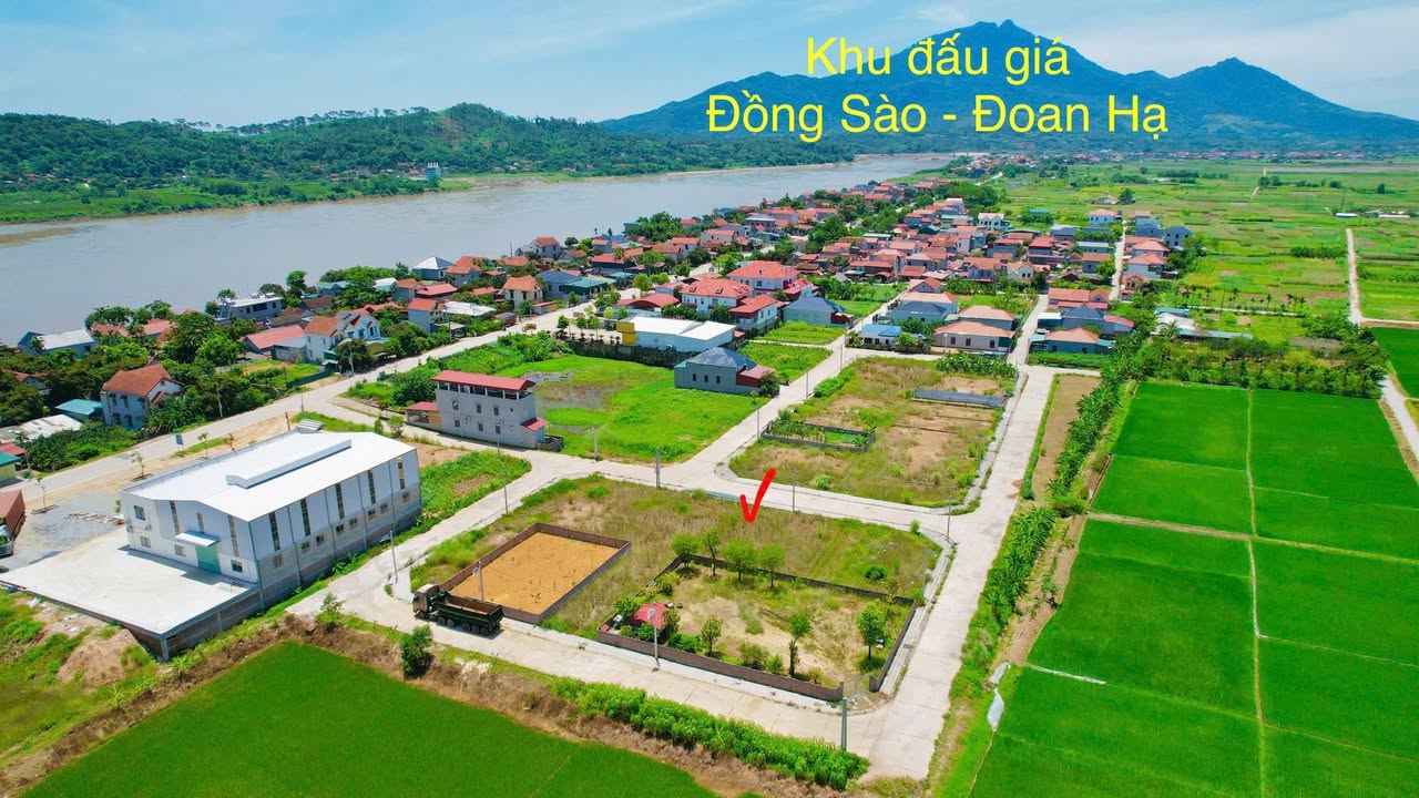 Đất đấu giá Đoan Hạ 176m² - Sổ đỏ thổ cư, giá 2 tỷ, gần Tỉnh lộ 317