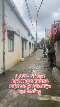 Bán gấp dãy trọ 81.7m² 2 mặt kiệt ô tô Tô Hiệu, Đà Nẵng - 3.85 tỷ