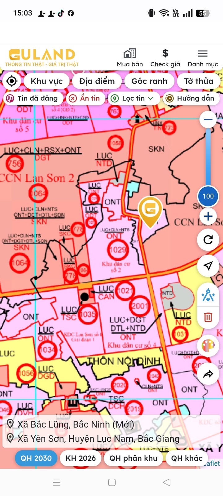Đất Nền Lục Nam 100m² - Vị Trí Vàng Giữa Hai Cụm KCN - Giá 1.3 Tỷ