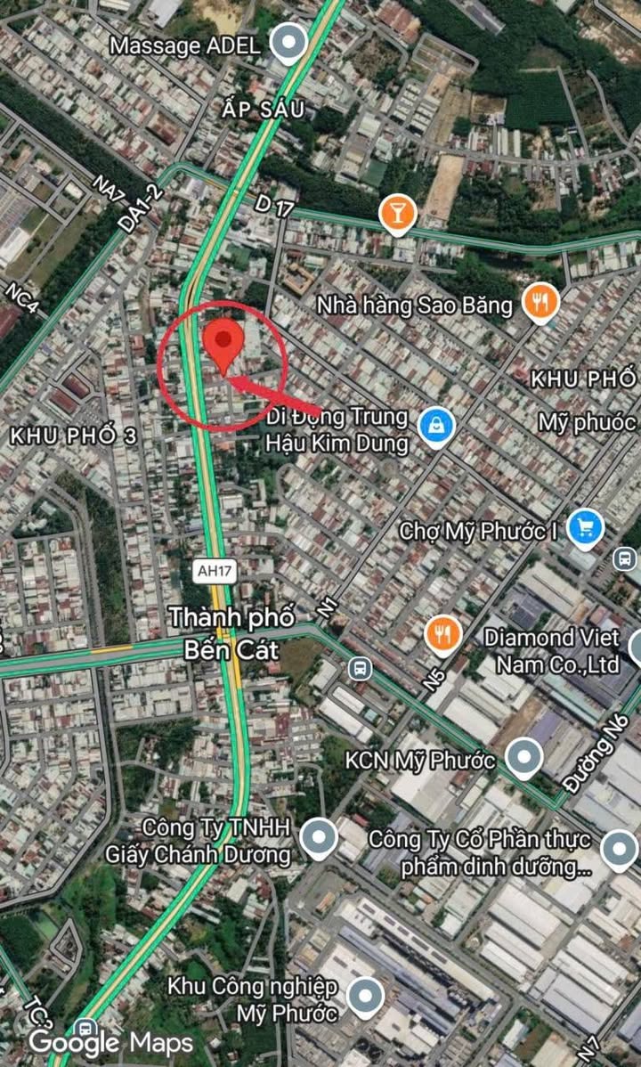 Đất nền Mỹ Phước 1 - Bến Cát: Mặt tiền đường nhựa 91m², 1 tỷ xxx nhỏ