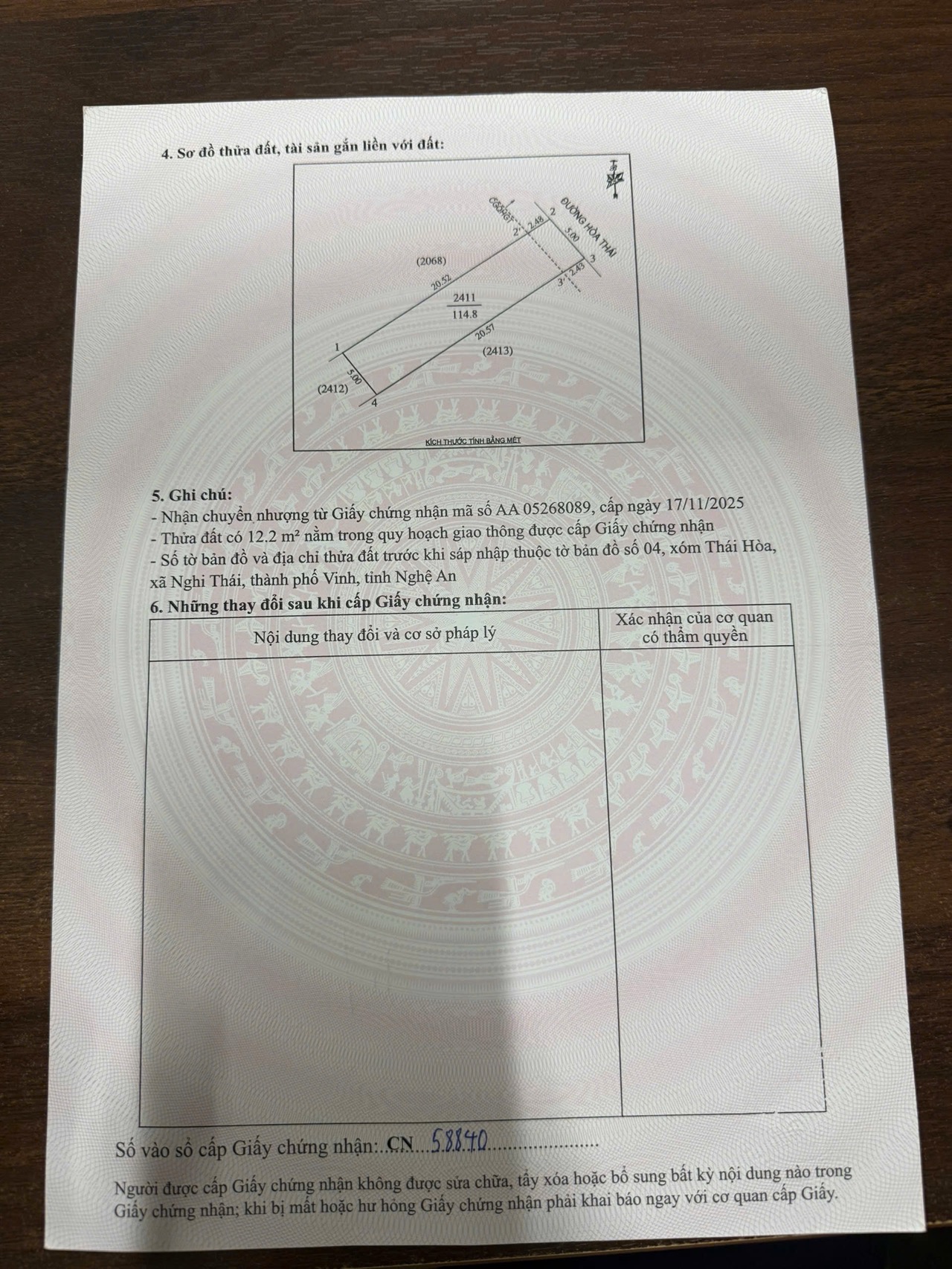 ĐẤT KINH DOANH TP VINH, GẦN CHỢ VÀ TRƯỜNG HỌC, ĐƯỜNG RỘNG 20M