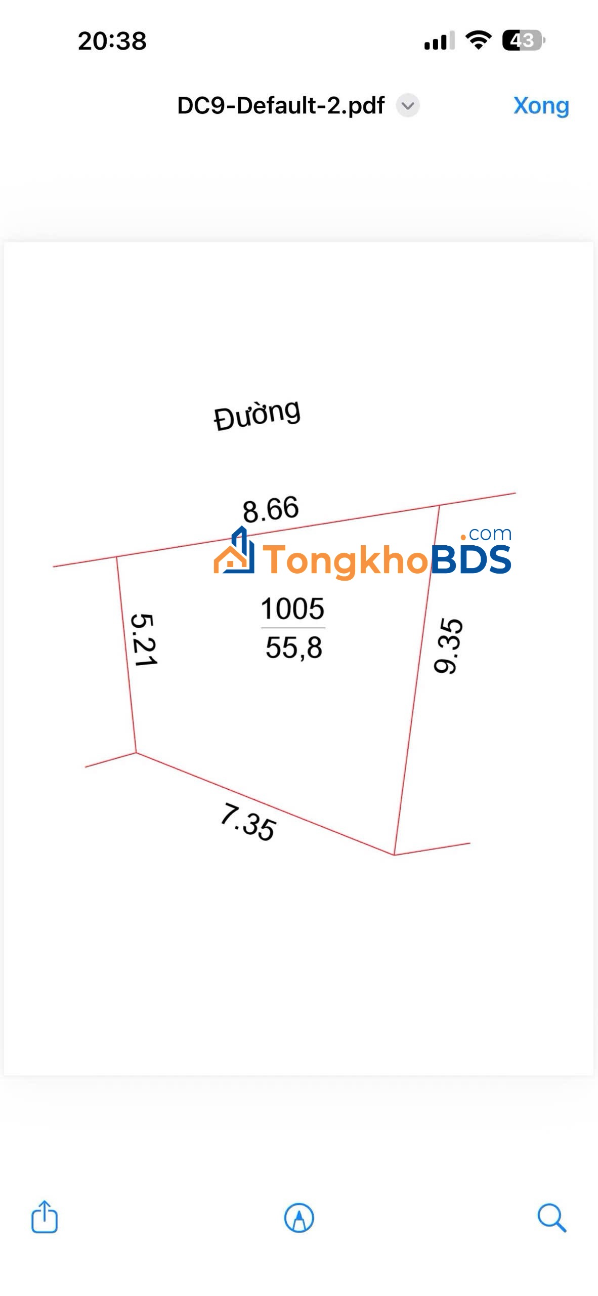 Bán lô đất 55m2 xóm 8 nghi phú
