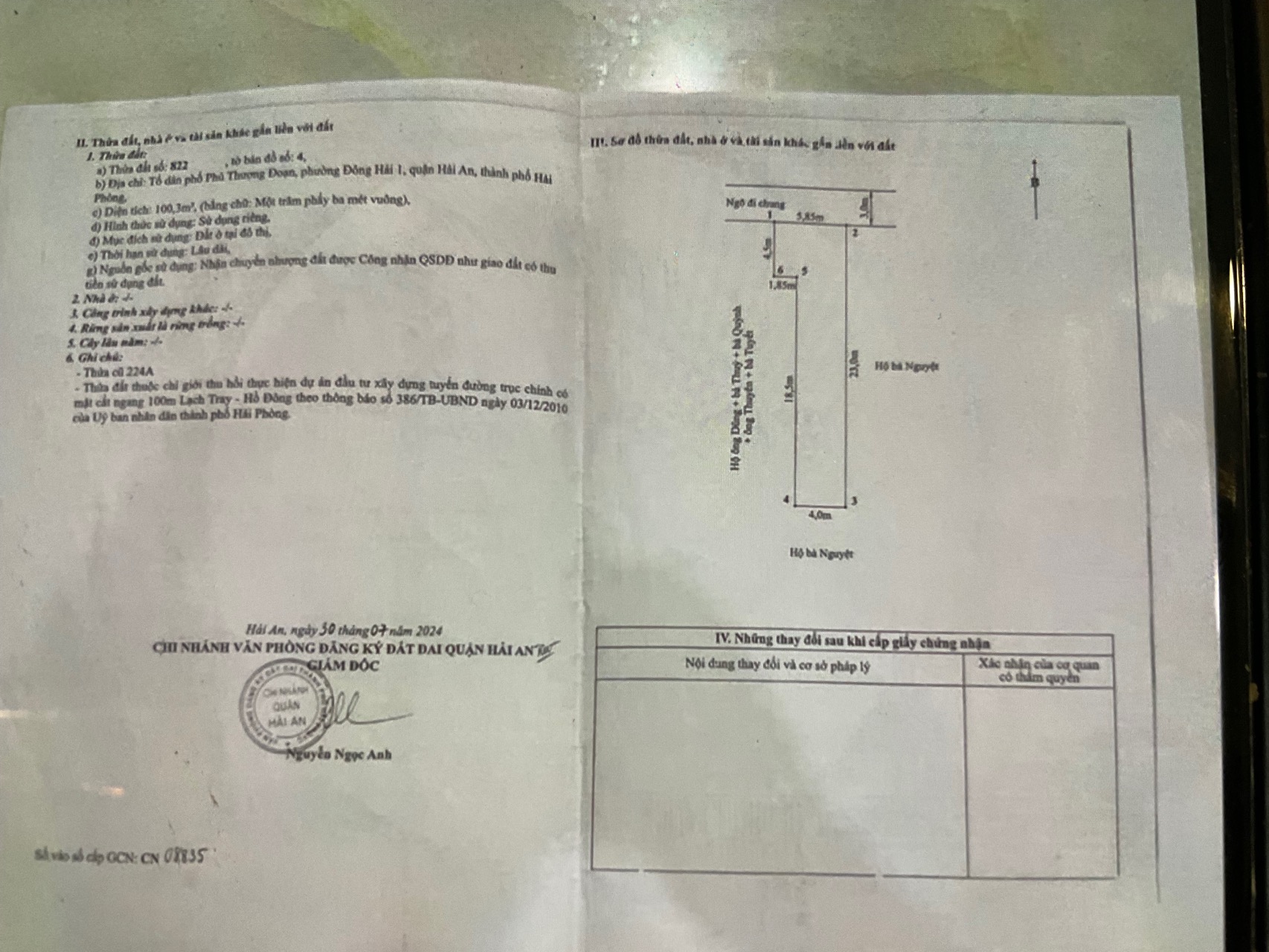 Cơ hội đầu tư BĐS: Bán đất diện tích đẹp giá 4 tỷ VNĐ