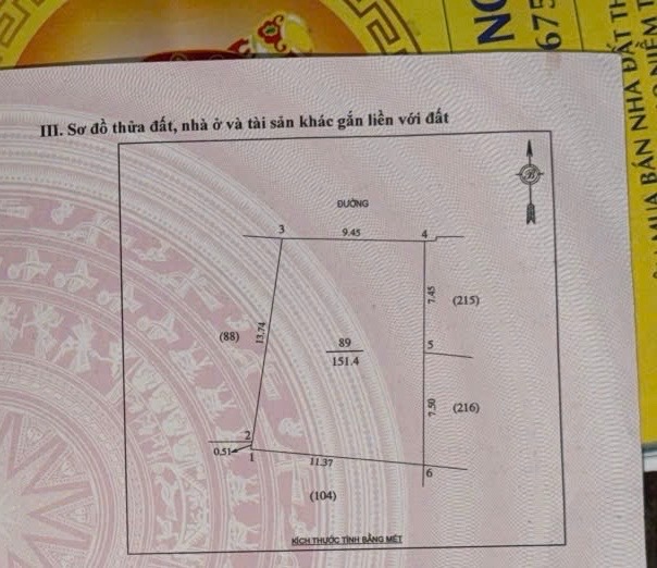 Bán đất kèm nhà cấp 4 Quán Bàu