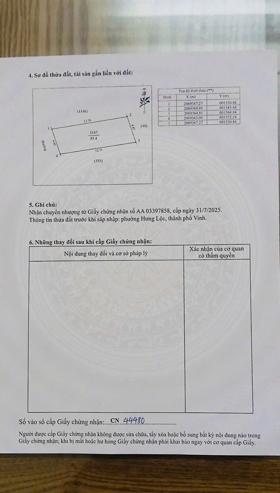 Bán đất  Hưng Lộc đường 5m