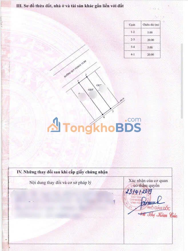 Đất nền Vĩnh Yên 100m² - Sổ hồng thổ cư, đường 15m thông thoáng