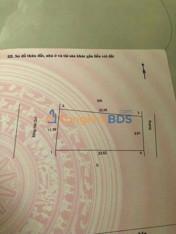 Đất Thổ Cư 243.9m² MT Sông Hai Quí, Vĩnh Long - Giá 1.2 Tỷ