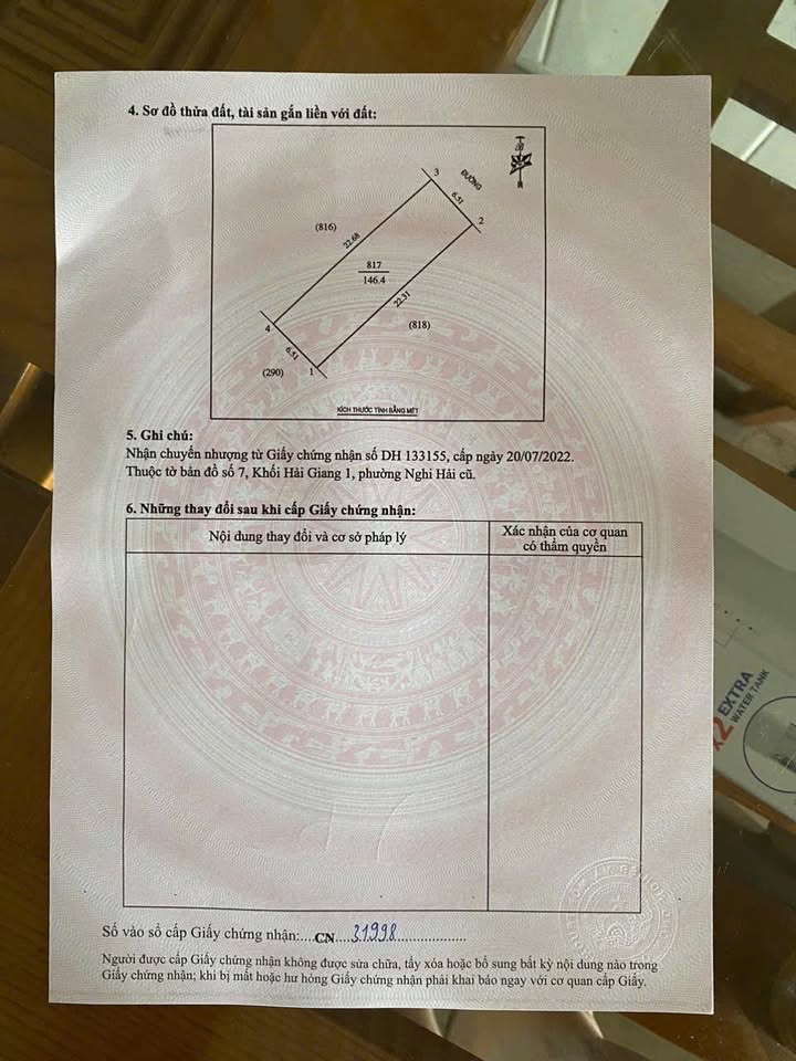 Bán Đất Nền Cửa Lò 146m² - Hướng Tây - Sổ Đỏ Sẵn Sàng