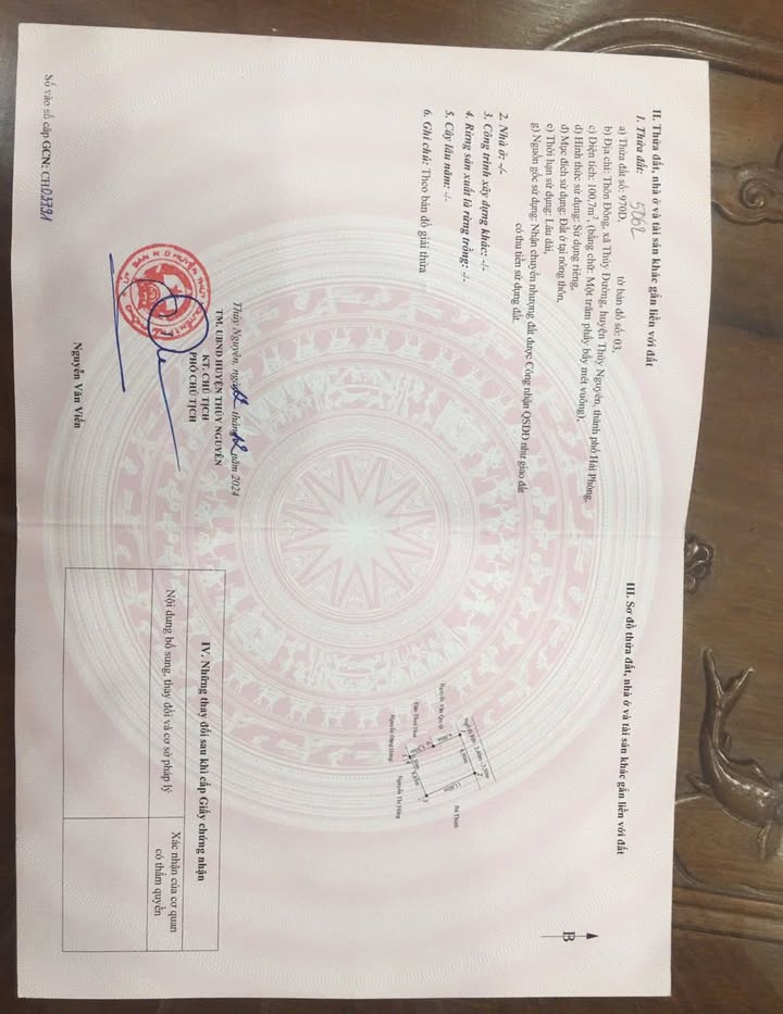 Đất nền Thủy Nguyên 100.7m² - Sổ đỏ sẵn sàng, ô tô vào nhà