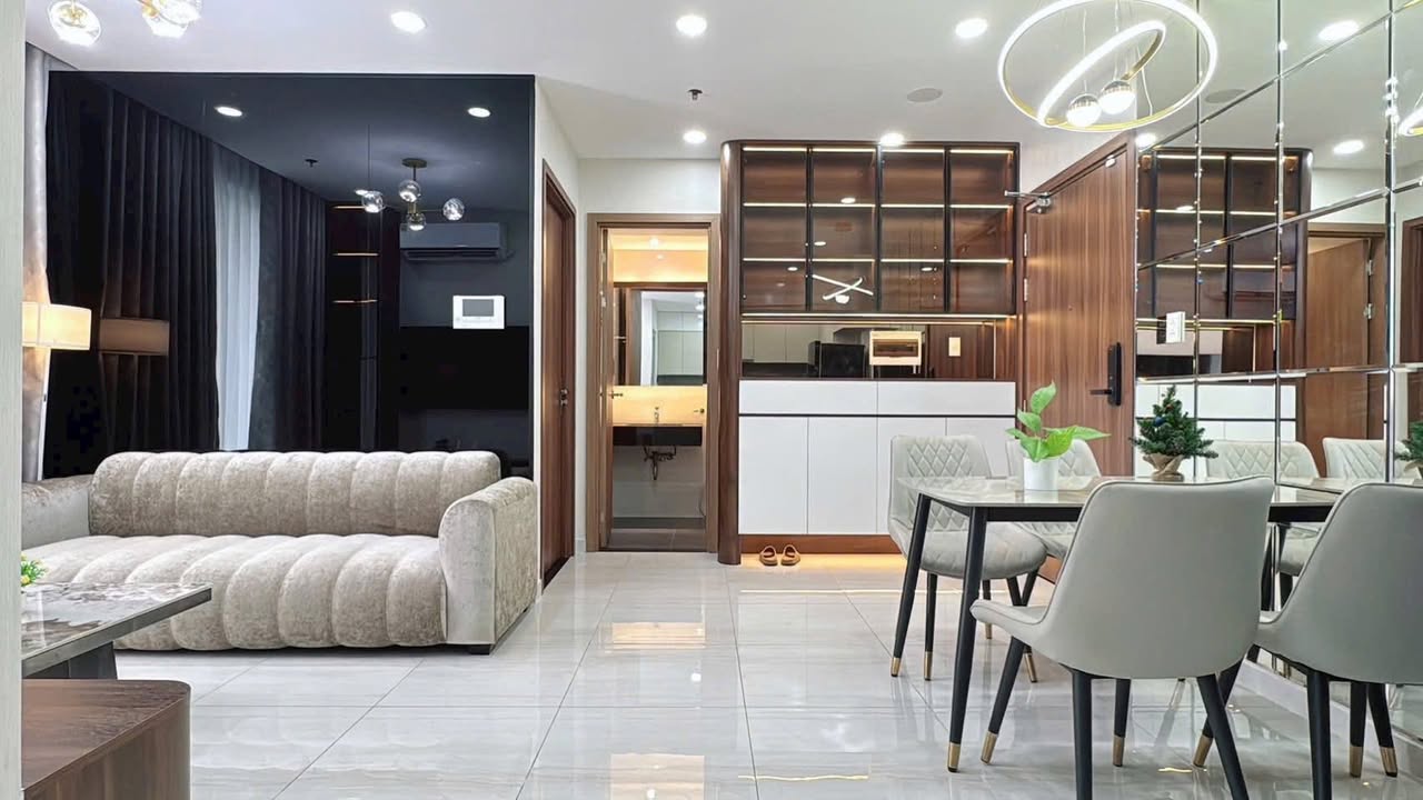 Cho thuê căn hộ Happy One Central 1PN - Tầng cao, view đẹp, full nội thất