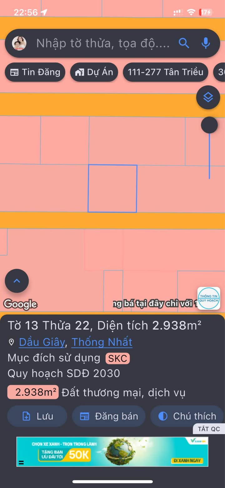 Mặt Tiền Thương Mại 2938m² - Đất Dầu Giây, Đồng Nai | 49 Tỷ