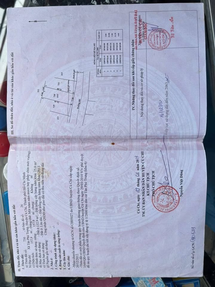 Đất thổ cư 159m² Tân Phú Trung, Củ Chi - Sổ sẵn, xây nhà ngay 2.8 tỷ