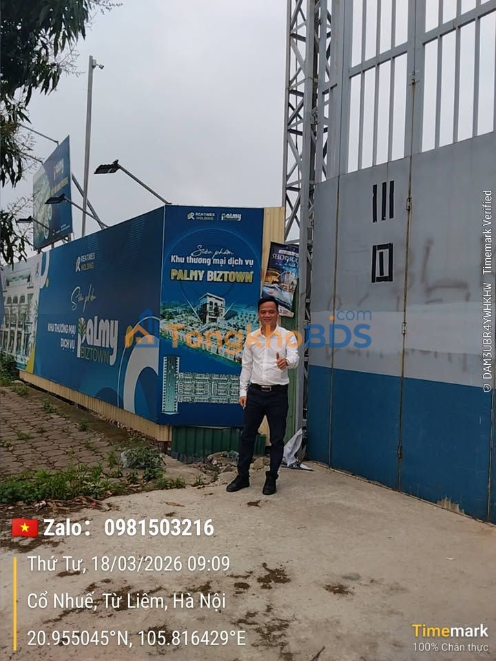 Đất nền Hưng Yên 75m² hướng Đông Nam - Cơ hội đầu tư sinh lời tại Palmy Biztown