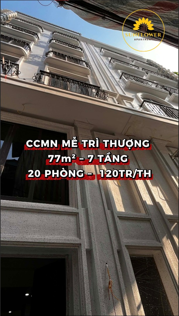 Bán Gấp 2 Tòa CCMN Mễ Trì Thượng - 20PN/Tòa - Dòng Tiền 120 Triệu/Tháng