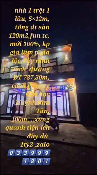 Nhà 1 Trệt 1 Lầu Mới Xây KP Gia Lâm, Trảng Bàng - 1.2 Tỷ