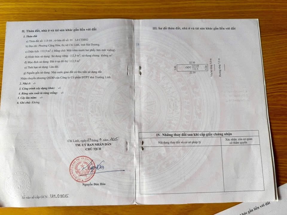 Bán Đất Vàng Mặt QL 37, TP Chí Linh - 112.5m² Kinh Doanh Đa Ngành